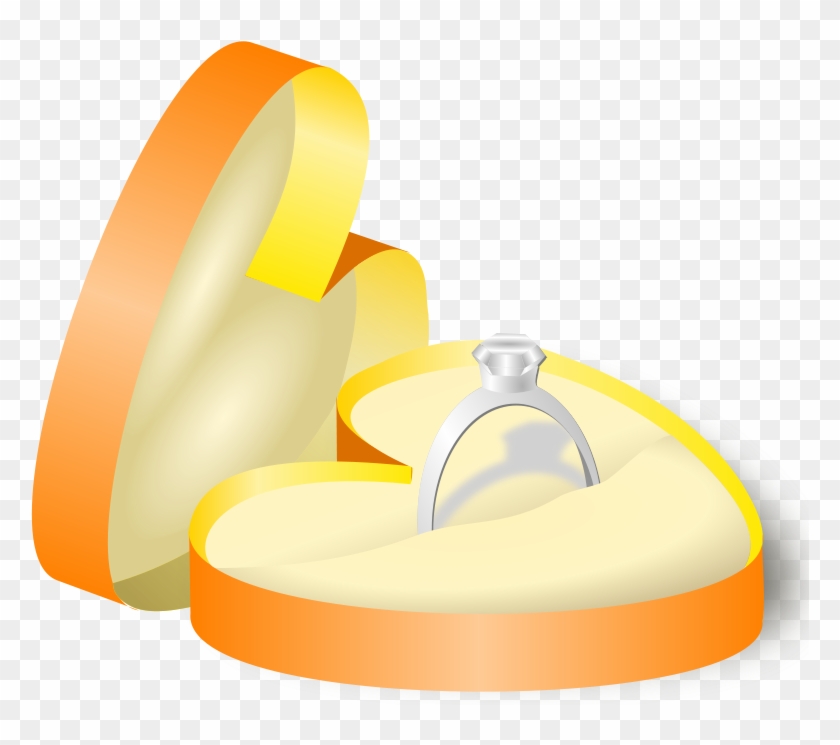 Engagement Ring In Box - Wedding Ring In A Box Art #292649