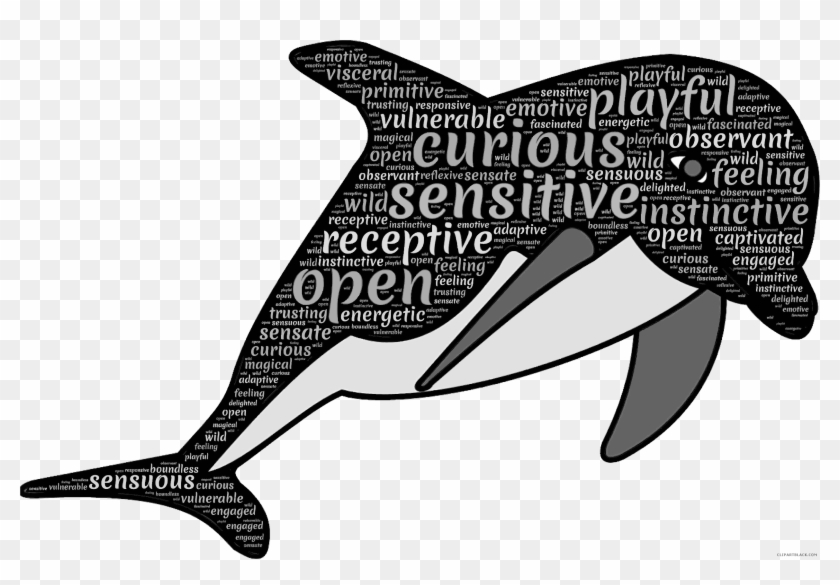 Dolphin Animal Free Black White Clipart Images Clipartblack - Custom Blue Dolphin Shower Curtain #292754
