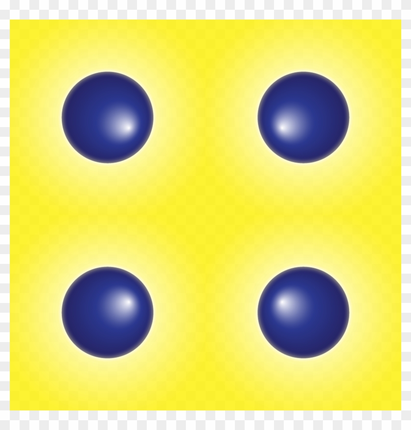 3d Blue Polka Dots On Yellow Background Fabric - Fractal Art #292795