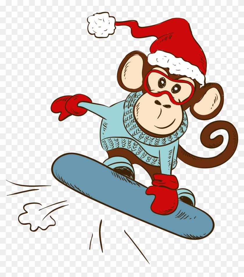 Skiing Cartoon Snowboarding Clip Art - Skiing Cartoon Snowboarding Clip Art #293963