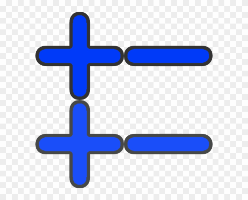Plus Minus Image - Clip Art #294796