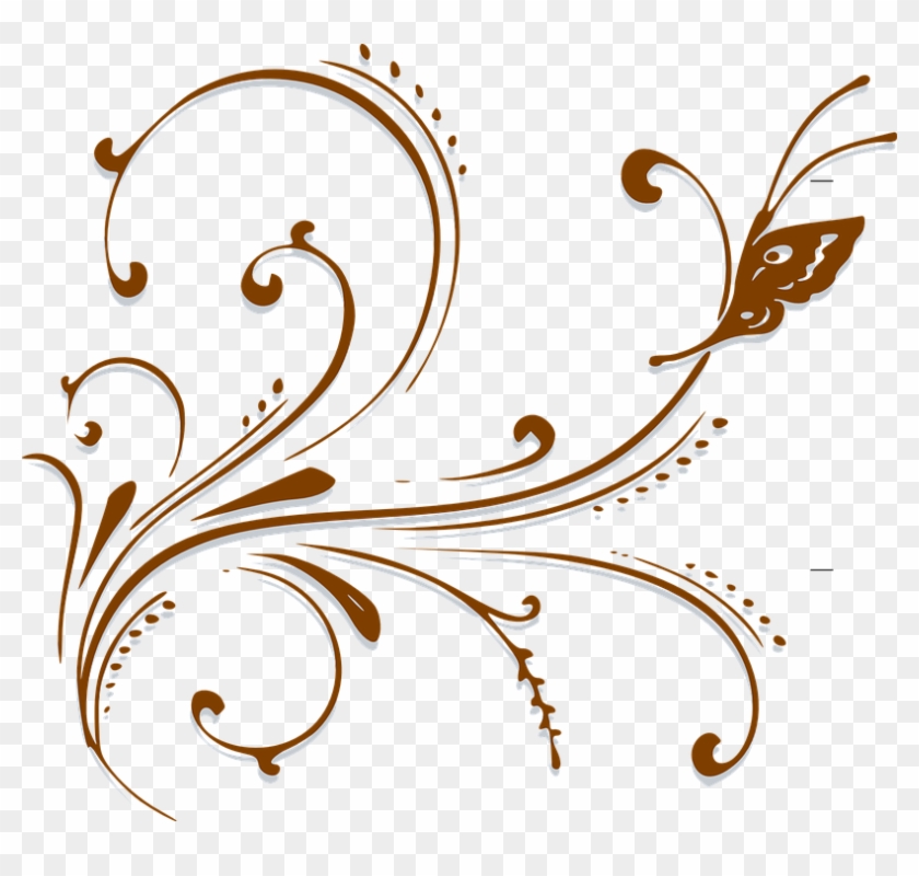 Wedding Cliparts Swirls 14, Buy Clip Art - Write Here Notebooks: Butterfly Notebook/journal/diary #294829