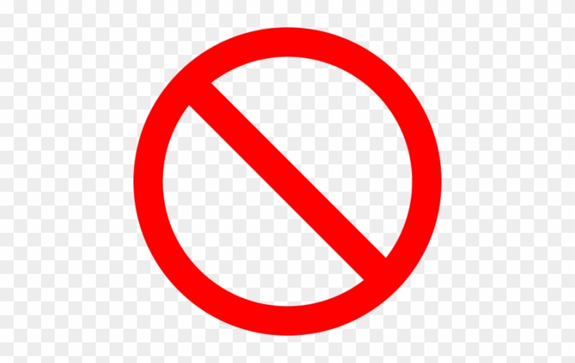 Unique Not Allowed Sign Clip Art Restrictions Clipart - Circle With A Slash Through #294998