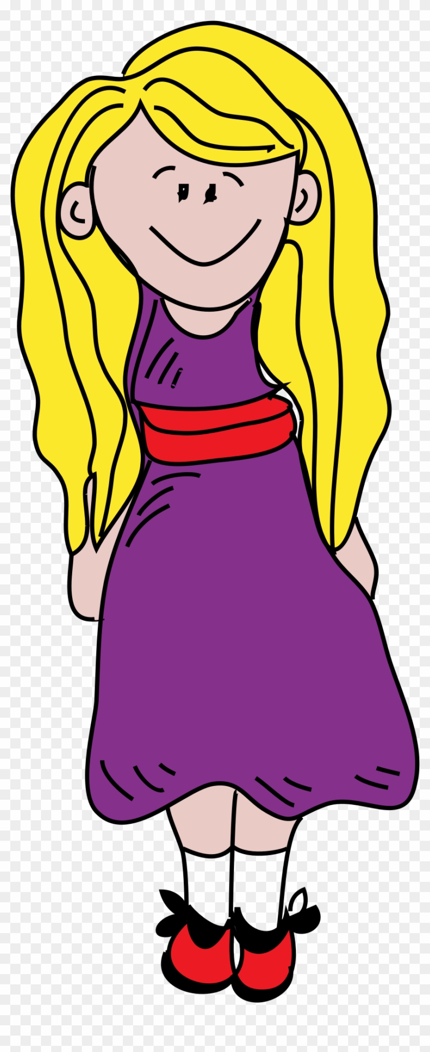 Girl - Blonde Girl Clipart #295289