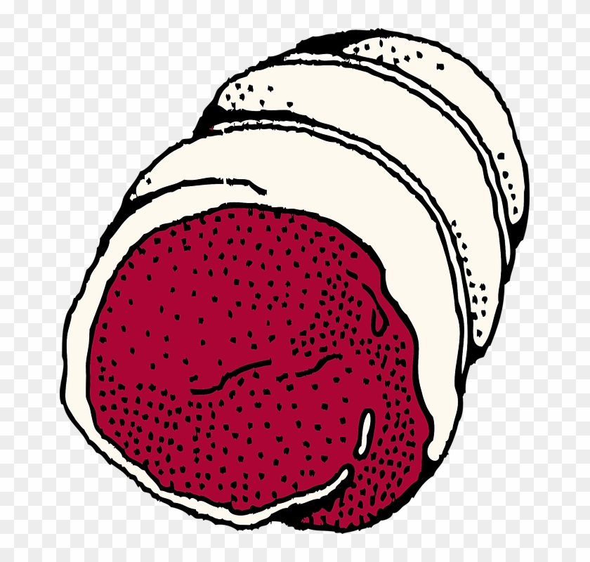 Roasted Lamb Clip Art - Pork Loin Clipart #295452