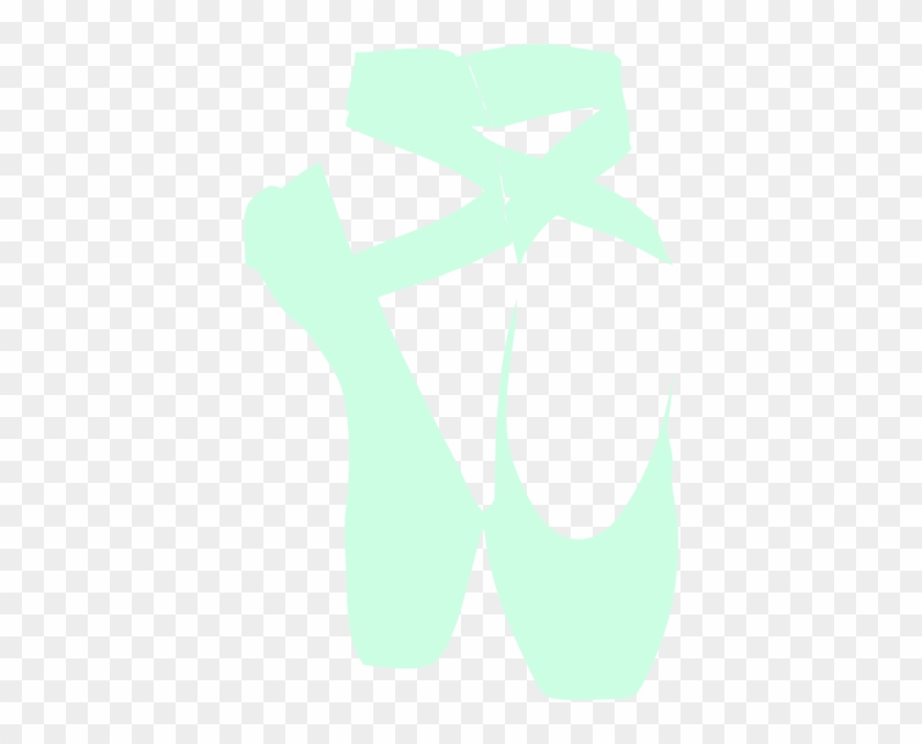 Green Pointe Shoes Clip Art At Clker - Ballet Shoes Clip Art #295548