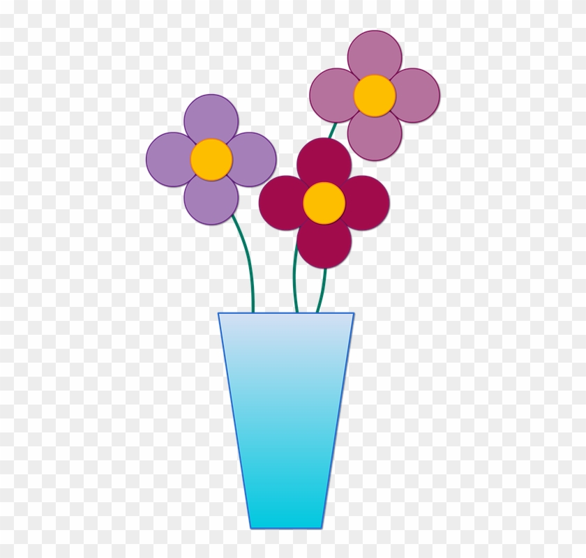 Vase, Flowers, Arrangement, Flower, Flower Arrangement - Gambar Ilustrasi Vas Bunga #295855