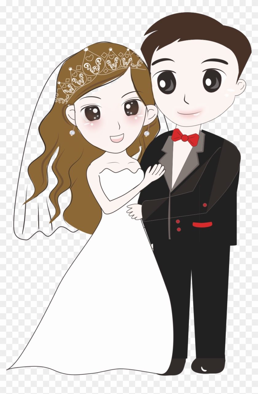 Bridegroom Wedding Cartoon - Bride And Groom Cartoon #296147