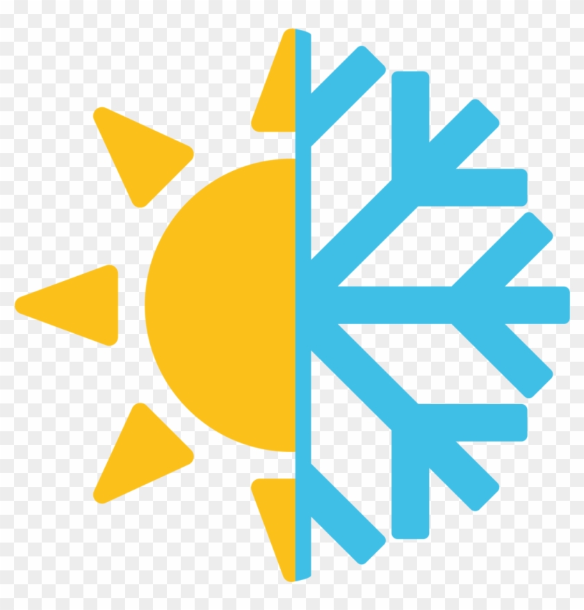 Snowflake Emoji Symbol Computer Icons - Heat And Cold Png #296198