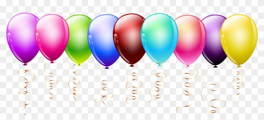 Balloon Birthday Cake Clip Art - Transparent Balloon Clip Art #296295