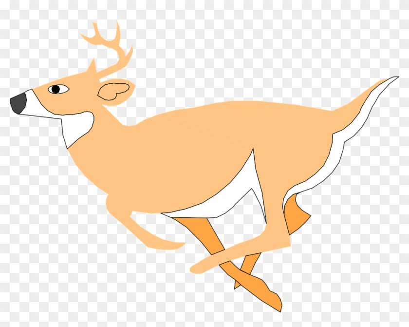 Dear Clipart - Deer Running Clipart Gif #296512