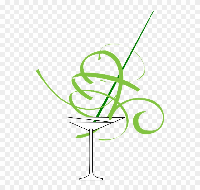 Tropical Cocktail Cliparts 22, Buy Clip Art - Cocktail Glass #296988
