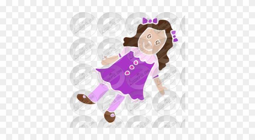 Doll Stencil - Clip Art #297067
