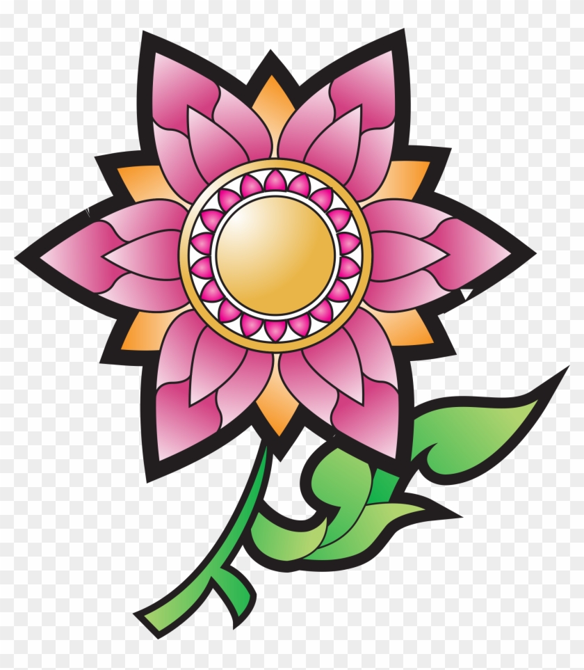 Drawing Flower Black And White Clip Art - Drawing Flower Black And White Clip Art #297447