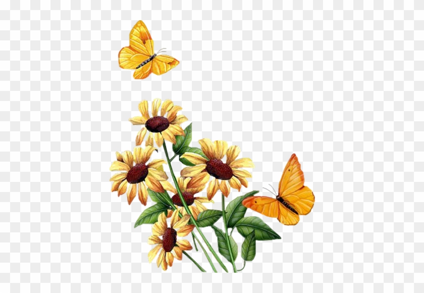 Flower 25 - Animated Flowers And Butterflies Gif #297643