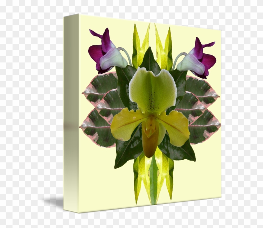 Gallery-wrapped Canvas Art Print 11 X 11 Entitled Flower #298014