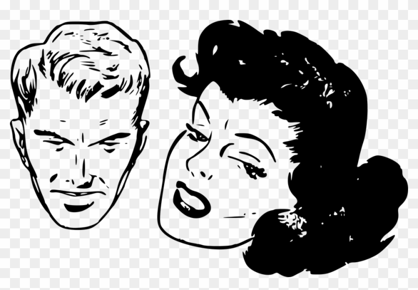 Black And White Cartoon Flowers 17, - Cartoon Heads #298088