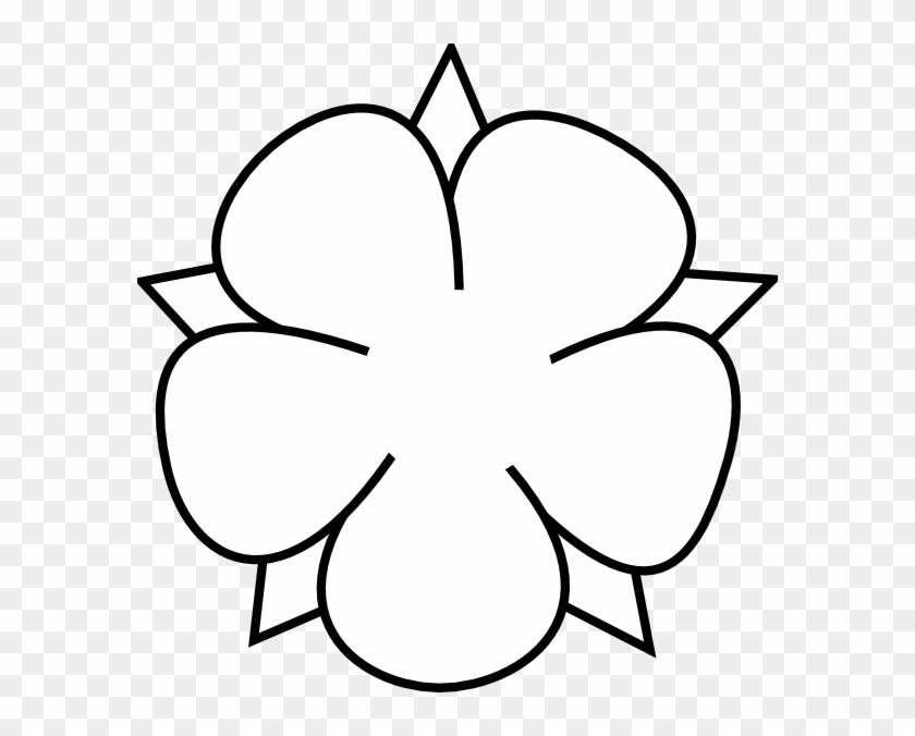 How To Set Use Ornamental Flower Outline Svg Vector - Flower Clipart Black And White #298164