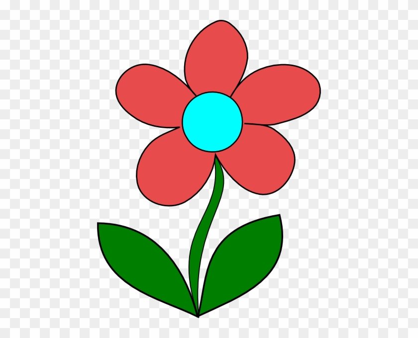 Blue Flower Clip Art At Clker - Flower In Clipart #298167