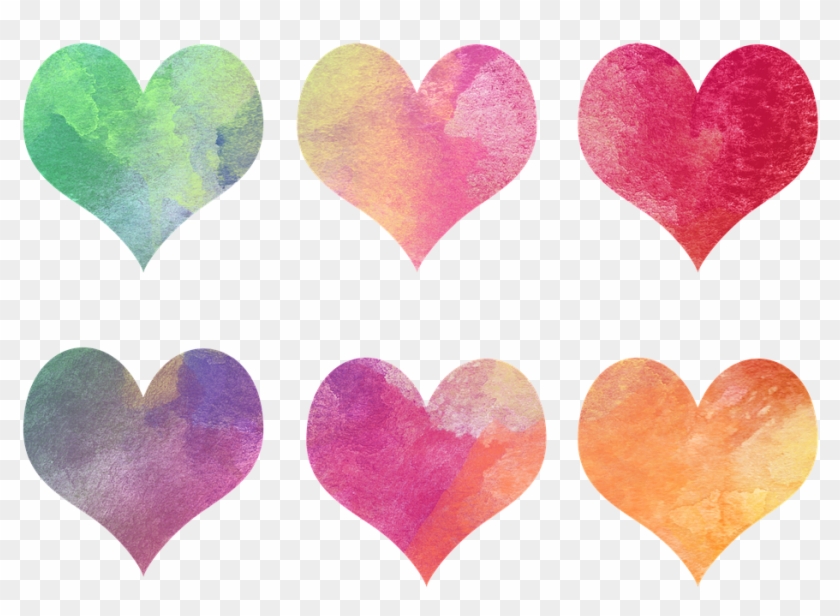 8 Petal Flower Template 29, Buy Clip Art - Hearts Watercolor #298262