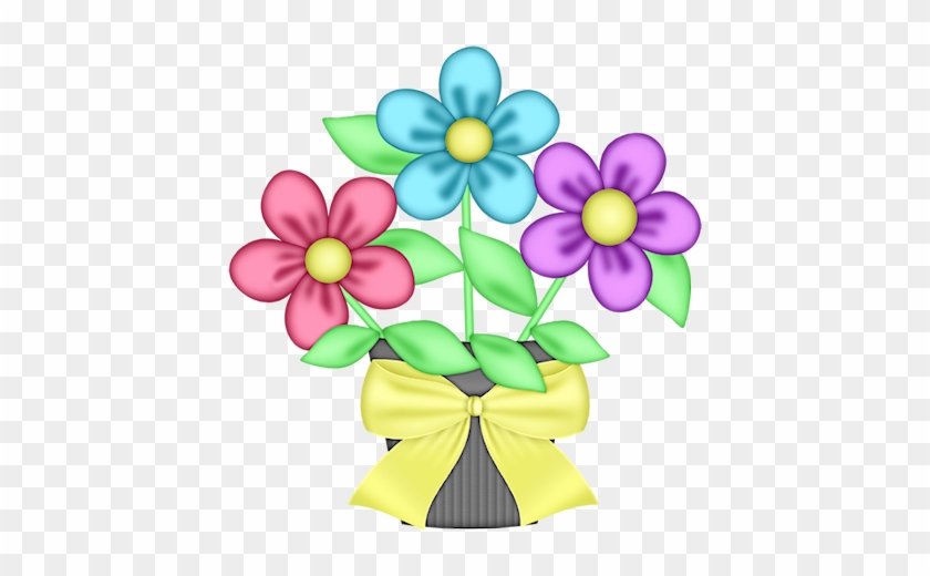 Flowers - Macetero Con Flores Animado #298308