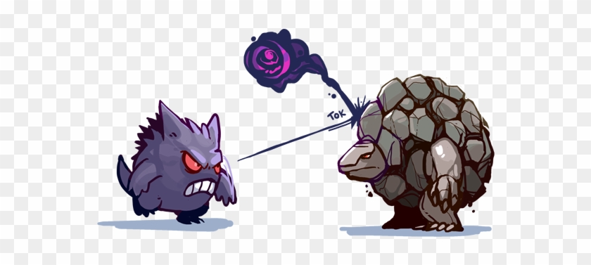 Gengar Attacking Golem - Golem Machamp Alakazam Gengar #298522