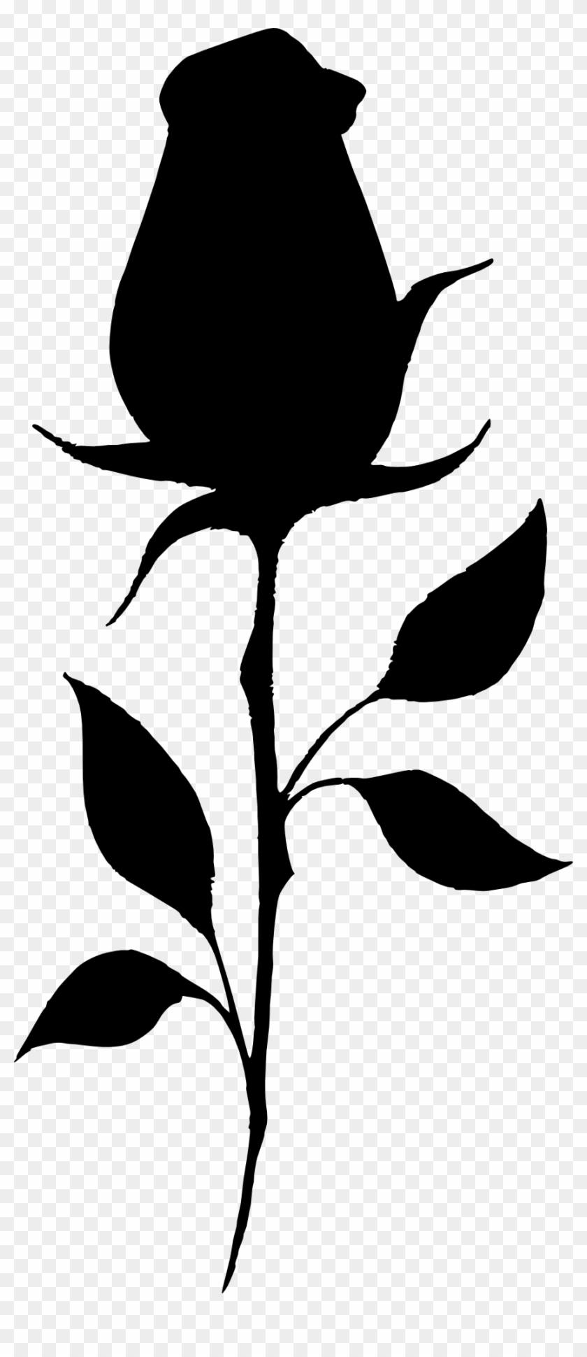 Free Download - Rose Sillhouete #298667