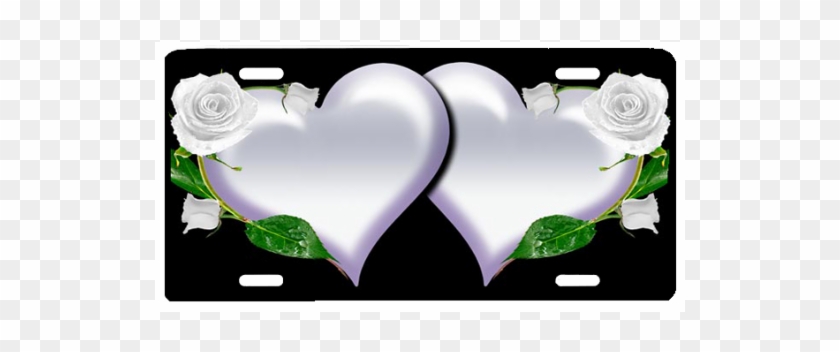 White Hearts With Roses - Rose #298855