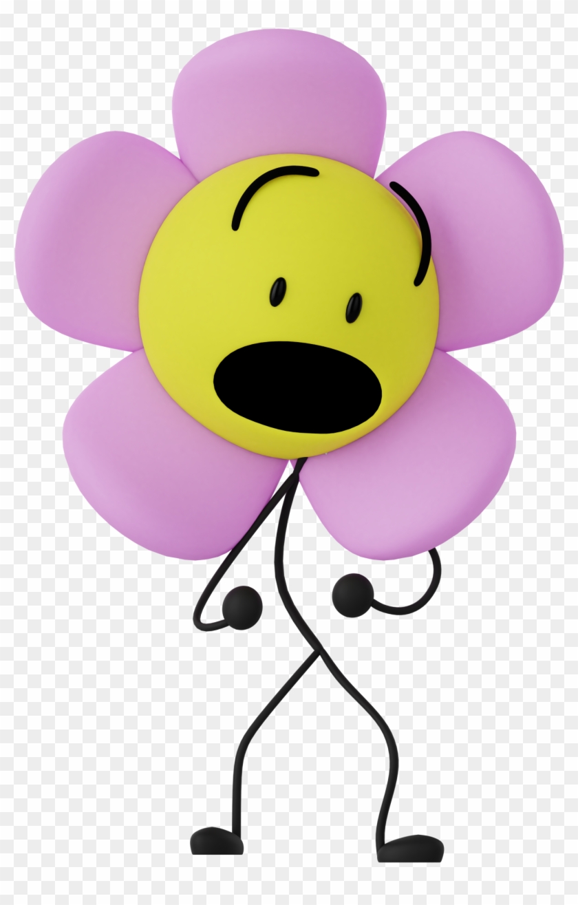 Image Flower Bfbpng Battle For Dream Island Wiki - Cutietree 3d Models Bfb #299039