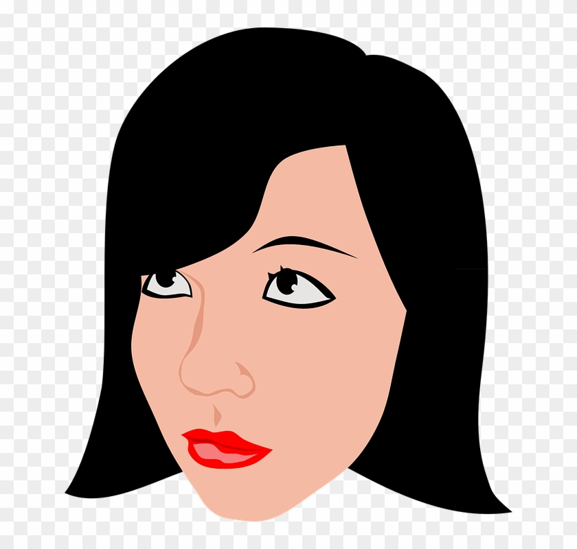 Girl Face Cartoon Clipart 26, - Girl Face Transparent #299368
