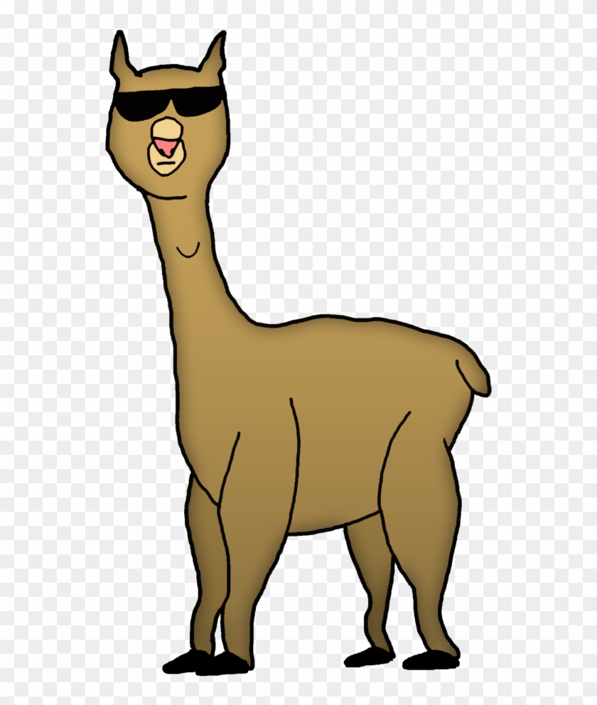 Original Drawn Alpaca Cartoon By Thatbizarrechild On - Cartoon Llama No Background #299373