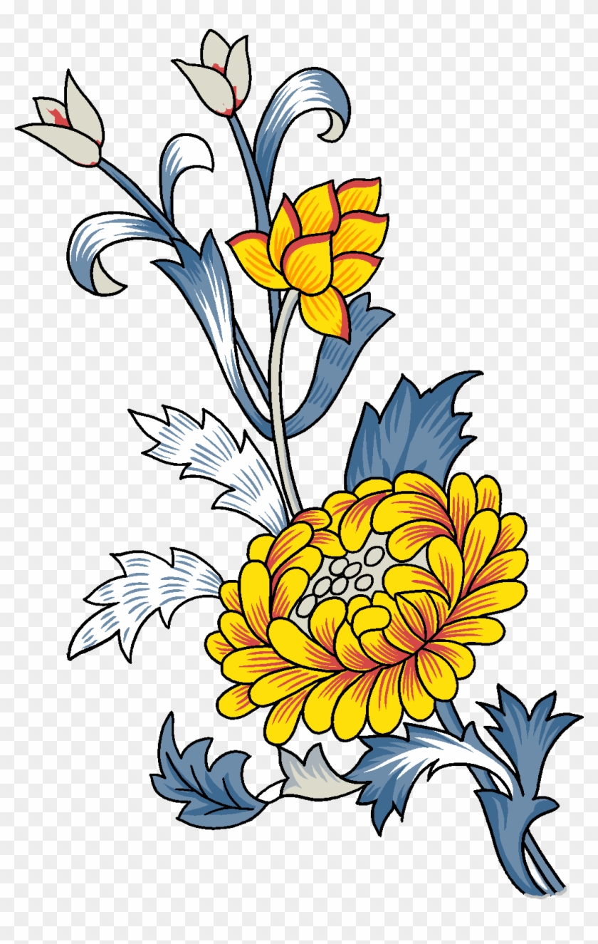 Flower Watercolor Painting Ink Wash Painting Clip Art - Flower Watercolor Painting Ink Wash Painting Clip Art #299481