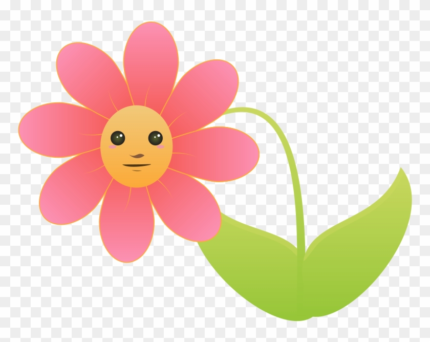 Clipart Free Pink Hearts Free Ill House 02 Free Crown - Flower With Face Clipart #299483