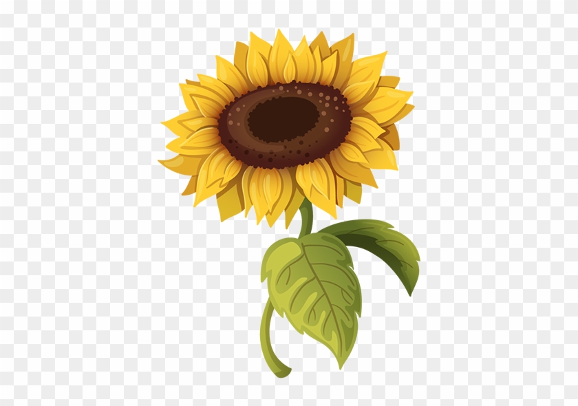 Tubes Fleurs - Single Sunflower Cross Stitch Pattern - Rich Colors #299530