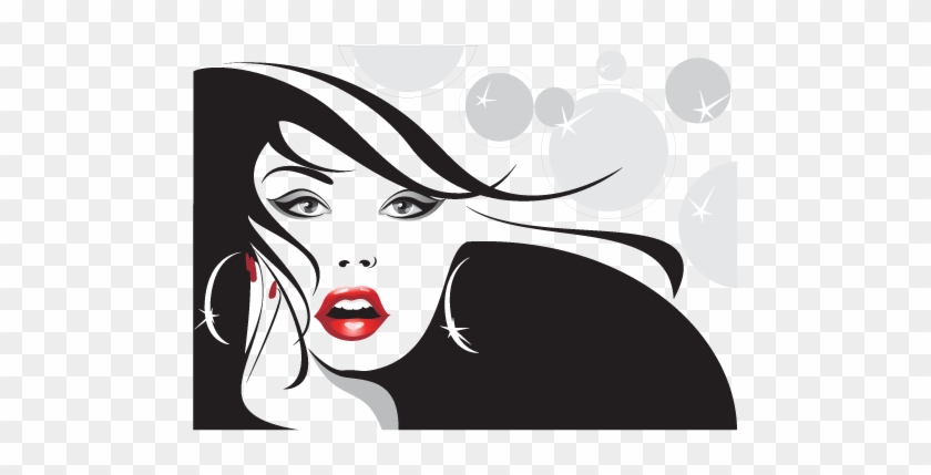 Female Portrait Illustration - Hair Salon Gift Certificate Samples #299775