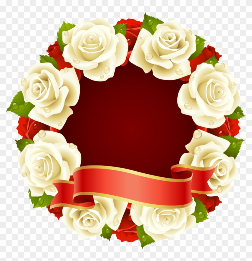 Rose Circle Stock Illustration Clip Art - Rose Circle Stock Illustration Clip Art #299889