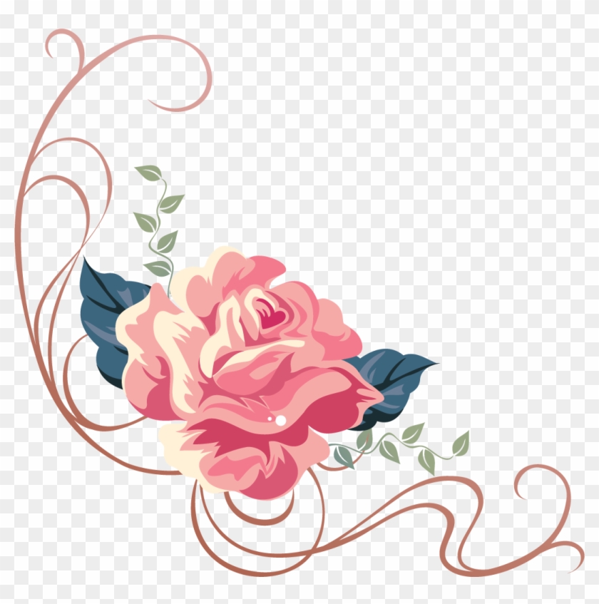 Rose Flower Clip Art - Rose Lace Personalized Invitation #300260
