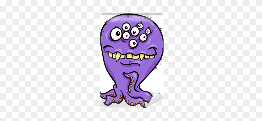 Cartoon Funny Monster Illustration Wall Mural • Pixers® - Funny Monster #300293