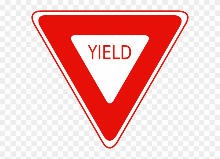 Free Vector Yield Sign Clip Art - Road Signs Clip Art #301167