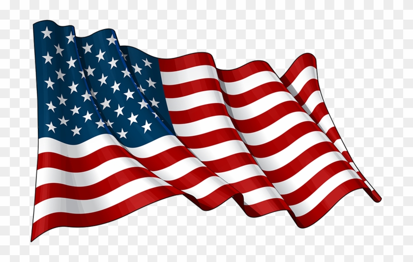 United States Of America Flag Png Transparent Images - Drawing Waving American Flag #301197