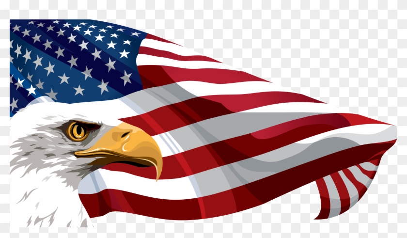 Free American Flag Clip Art Wikiclipart Wikiclipart - American Flag Eagle Clip Art #301503
