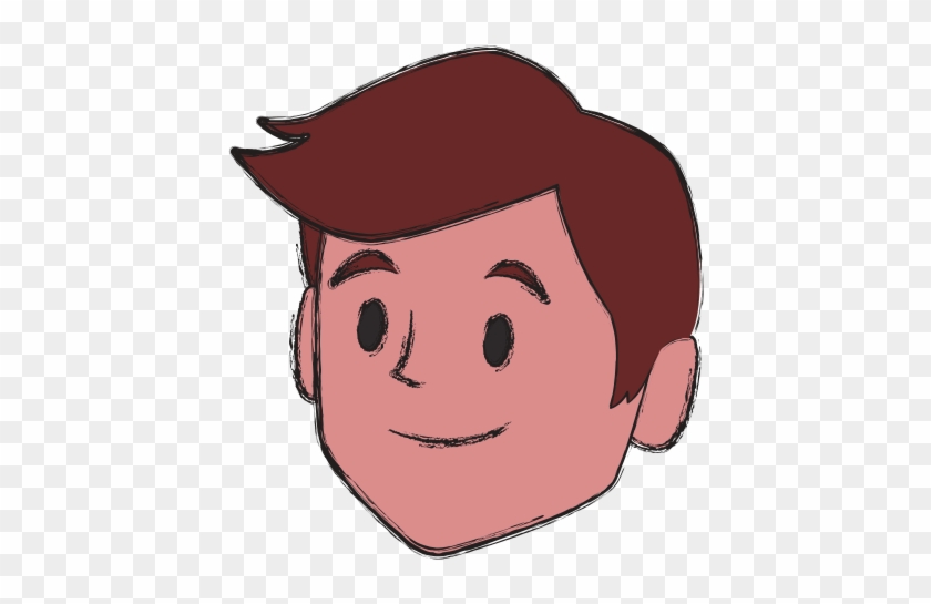 Man Face Smiling Cartoon - Cartoon #302042