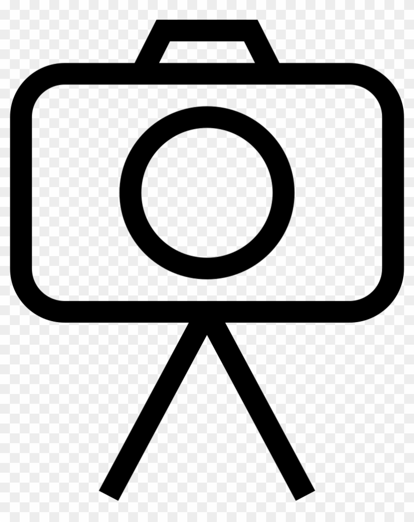 Photo And Video Camera Outline On A Tripod Comments - Zak Circles Pack Of 4, Gift Boxed, Trivet, Black #302653