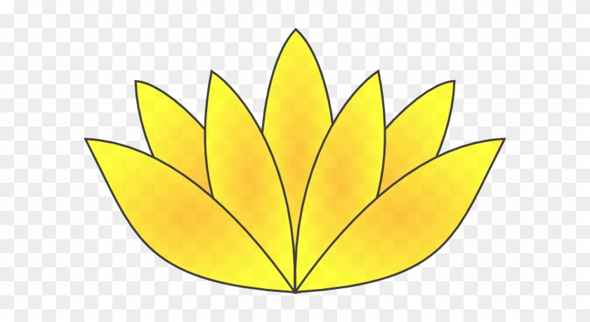 Yellow Clipart Lotus Flower - Lily Pad Flower Clipart #302715
