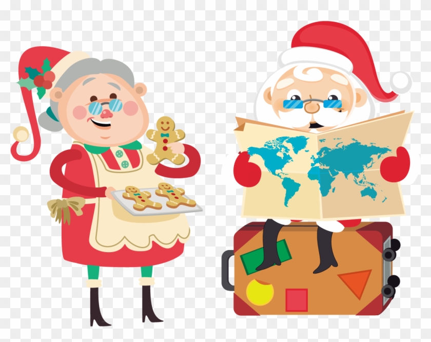 Santa Claus Map Scalable Vector Graphics - Santa Claus Map Scalable Vector Graphics #304230