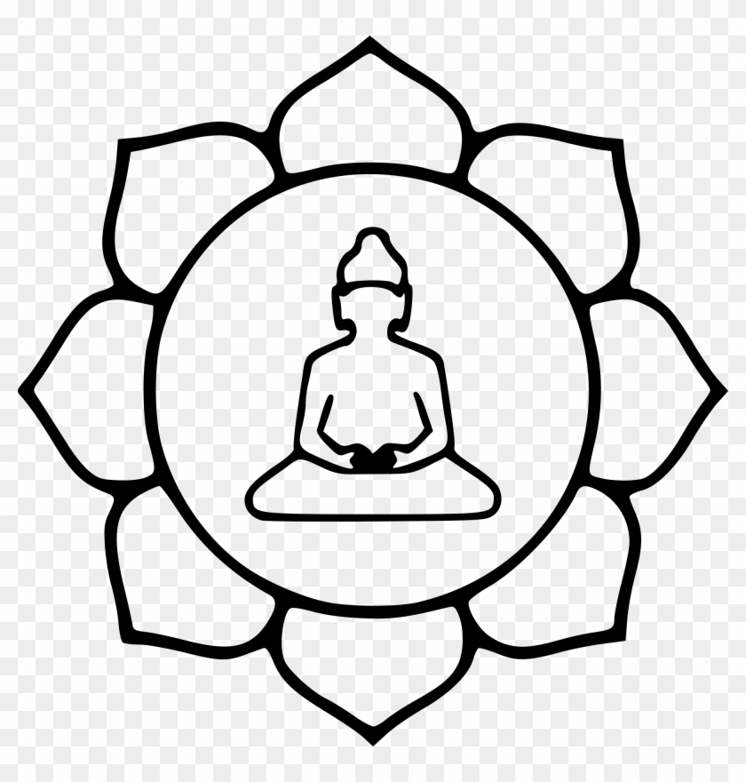 Lotus Flower Line Drawing 21, Buy Clip Art - Symbol Of Buddhism Religion #304518