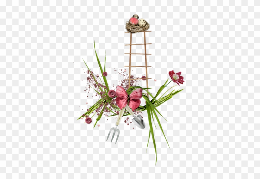 Bird Floral Design Clip Art - Bird Floral Design Clip Art #304724