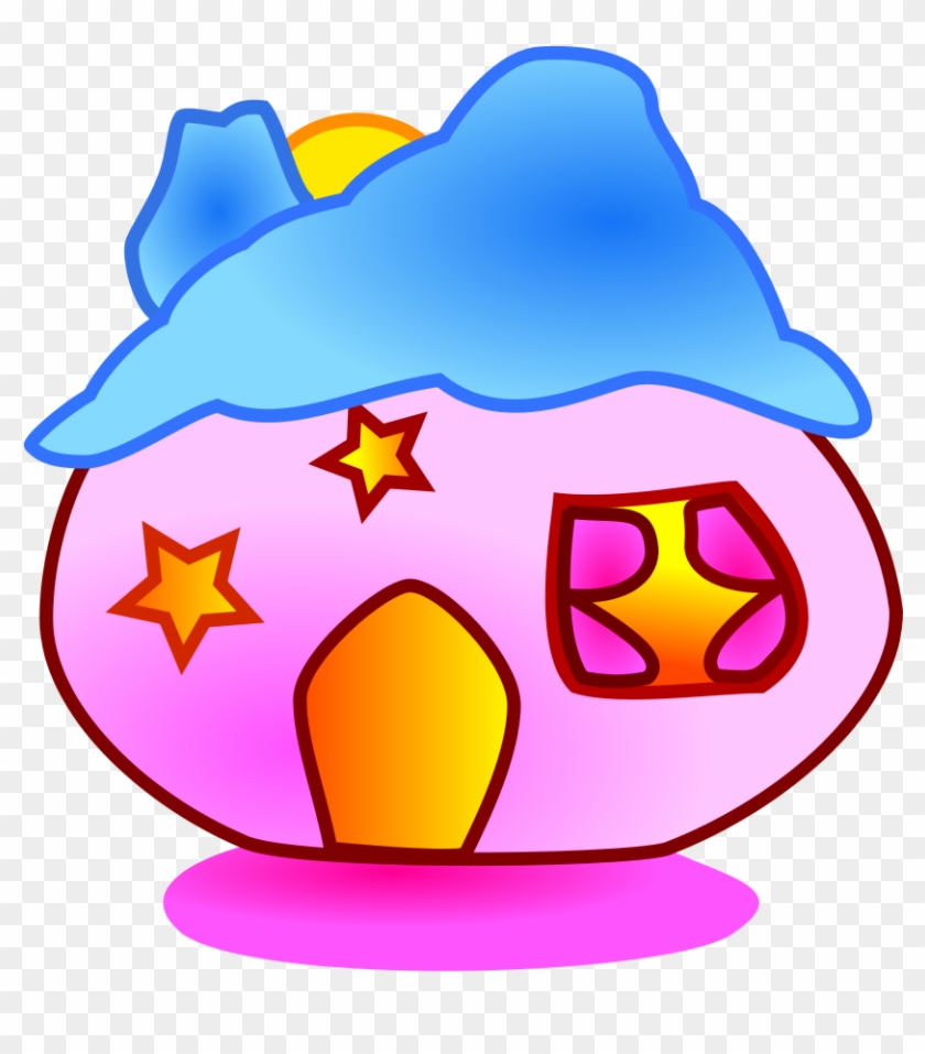 How To Set Use Pink Home Icon Png - ภาพ บ้าน ใน จินตนาการ การ์ตูน #304751