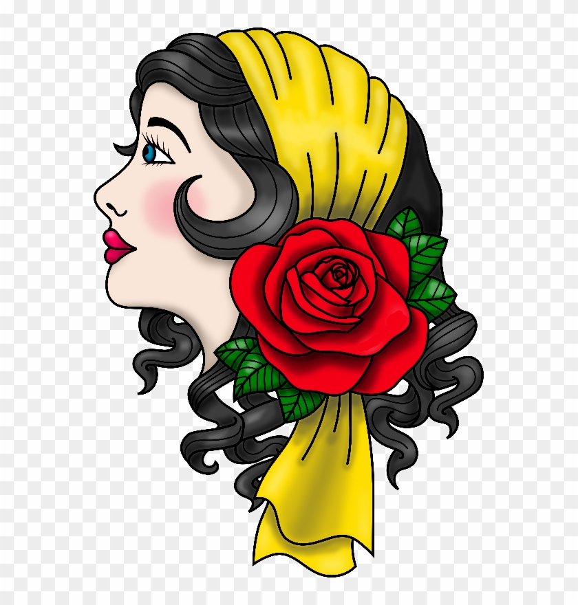 Gypsy Traditional Tattoo Gifts Designstyle Zippi Png - Tattoo #305157