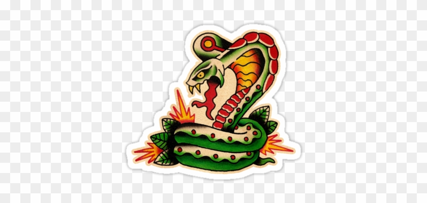 Old School Snake Tattoo - Serpent #305326
